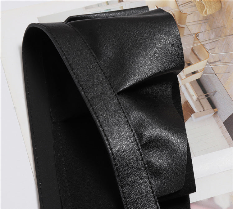 Double Shoulder Lace PU Decorative Belt Strap