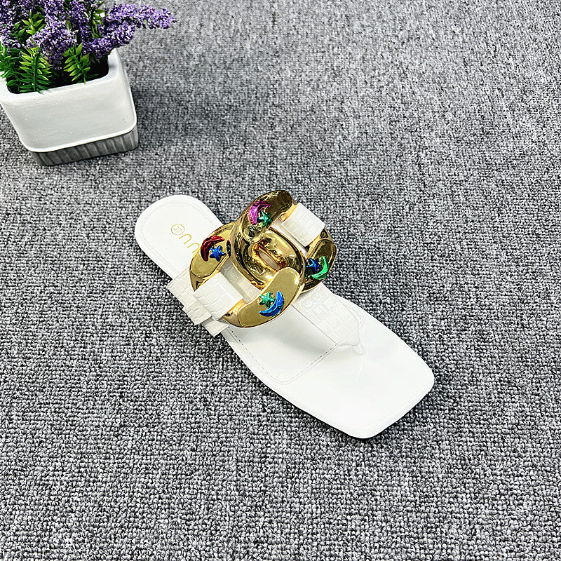 New Large Size Flip-flops Simple Toe