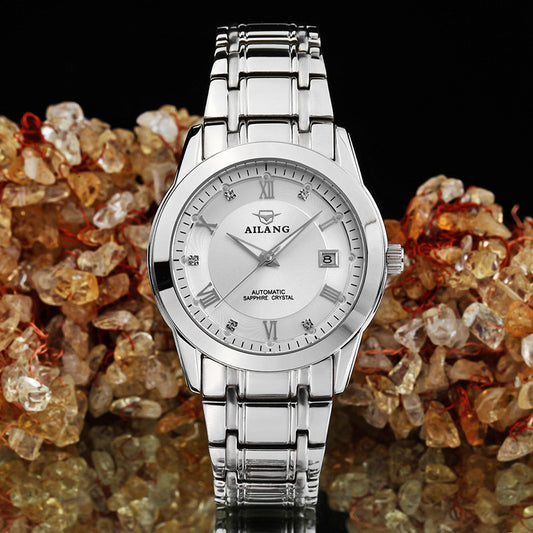 Men's Business Casual Stainless Steel Mechanical Watch