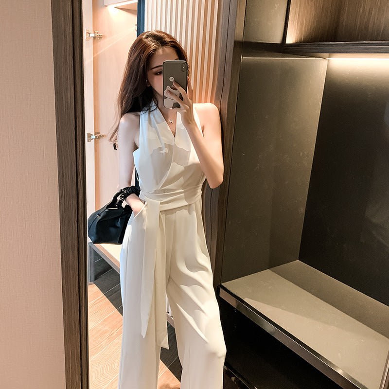 Women's Trendy New Wide Leg Pants Overalls  Suit