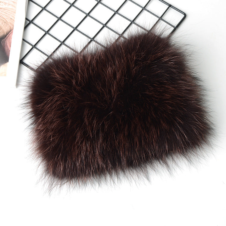 Fashionable fur fox fur warm and cold scarf