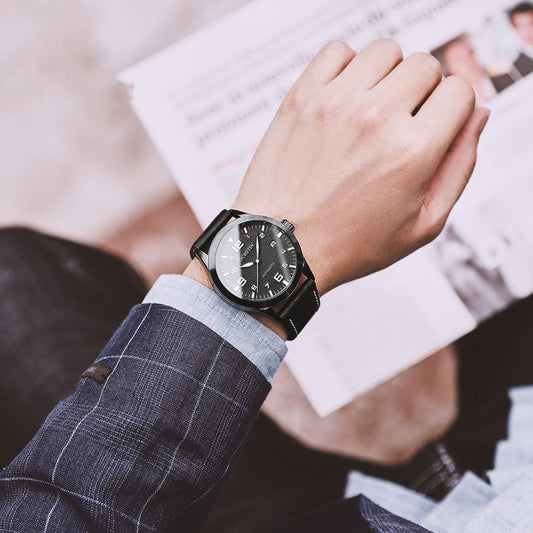 Waterproof Calendar Men's Quartz Watch