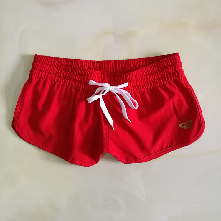Summer Wine Red Solid Color Ladies Beach Pants