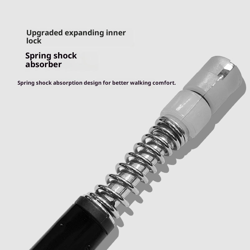 Four-section Curved Handle Alpenstock