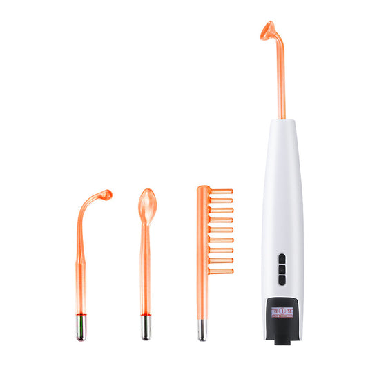 High frequency electrotherapy stick with display