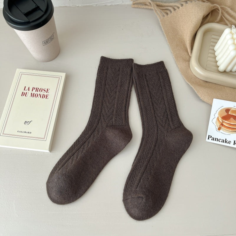 Womens Thick Insulated Mid-calf Stockings