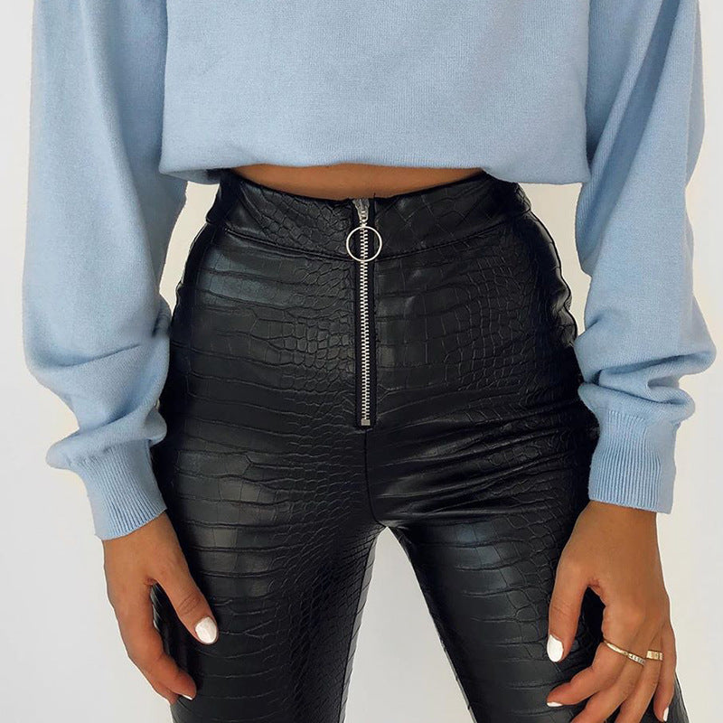Pure color all-match pants
