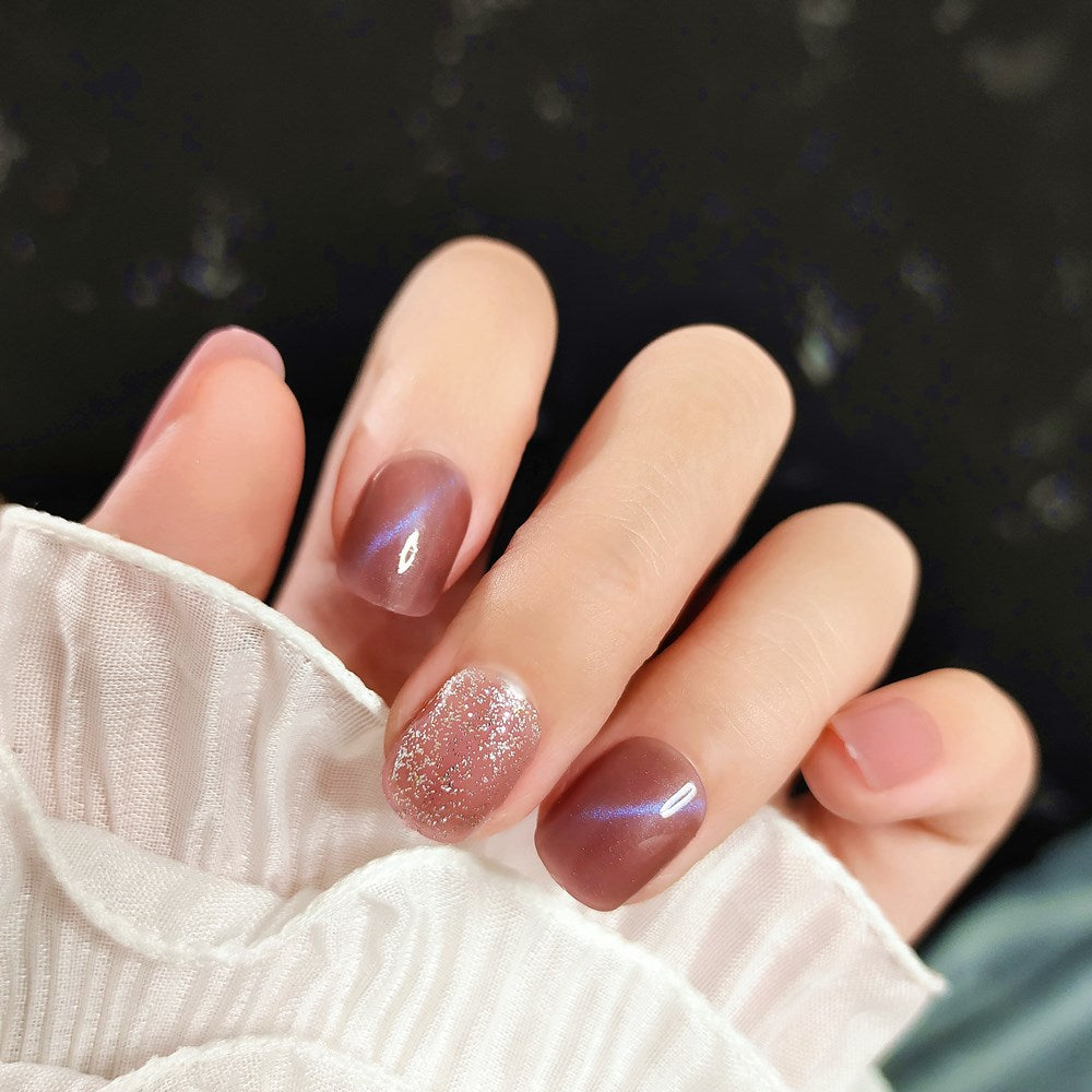 Fashion Net Red Cat Eye Jump Color Nail Art