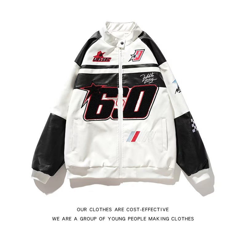 Youth Fashion Loose Lapels Baseball Uniform Jacket