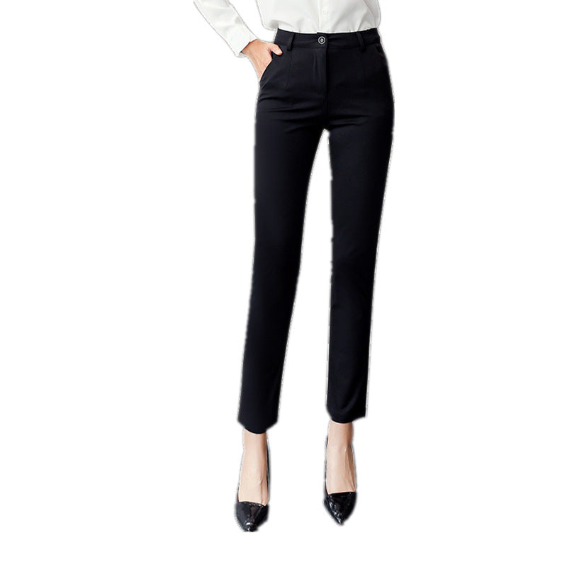 Women's straight professional trousers