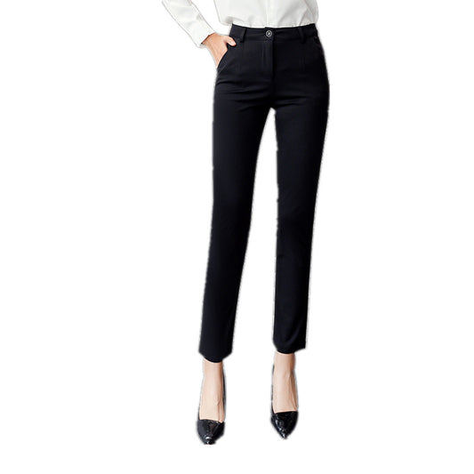 Women's straight professional trousers