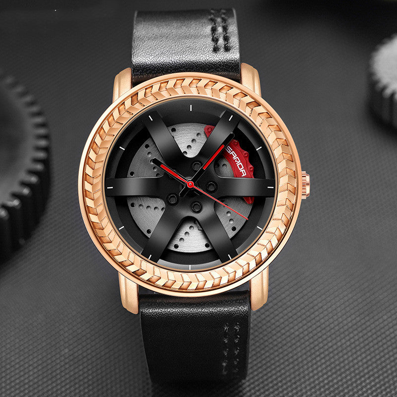Wheel Net Red Belt Watch