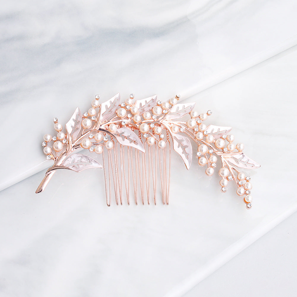 Hollow bridal hair accessory plate hair insert comb wedding