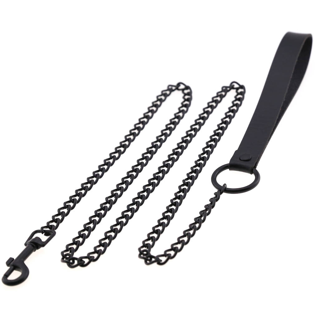 Dark Goth Wind Leather Hand Holding Rope