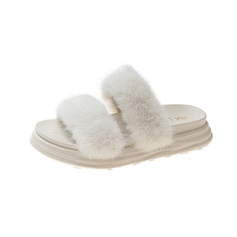 Fashionable Outer Wear Netflix One-piece Flat Bottom Comfortable Casual Sandals