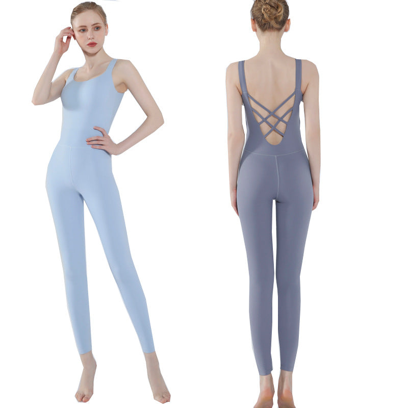 Women's High Elasticity Quick Dry Breathable Sports Fitness Jumpsuit