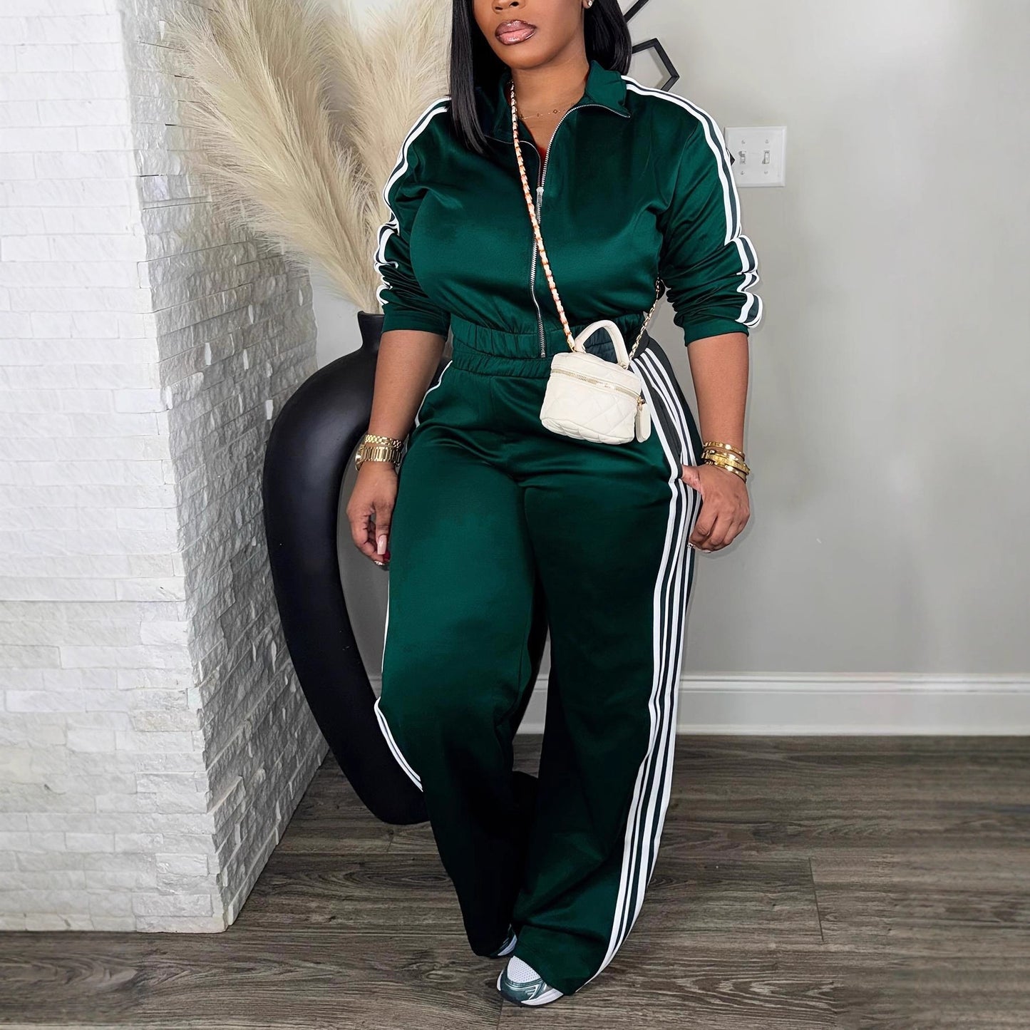 Stylish And Fashionable Women's Casual Two-piece Set