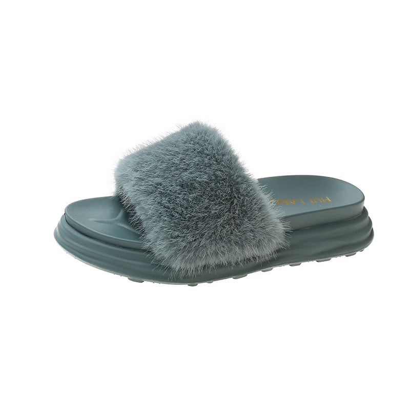 Fashionable Outer Wear Netflix One-piece Flat Bottom Comfortable Casual Sandals
