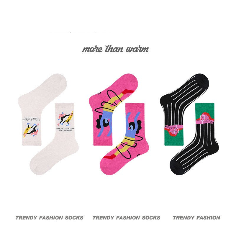 Women's Simple Combed Cotton Tube Socks