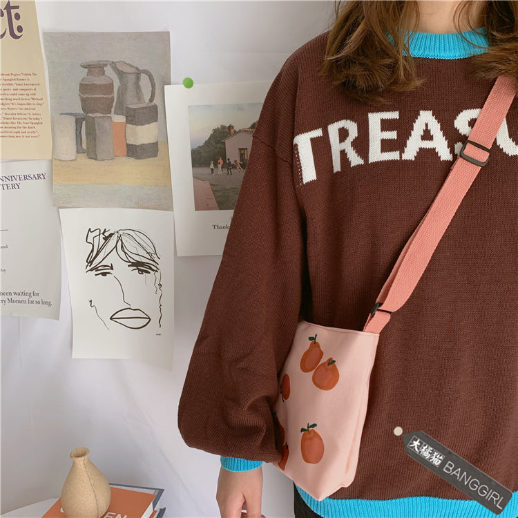 Avocado cute canvas bag