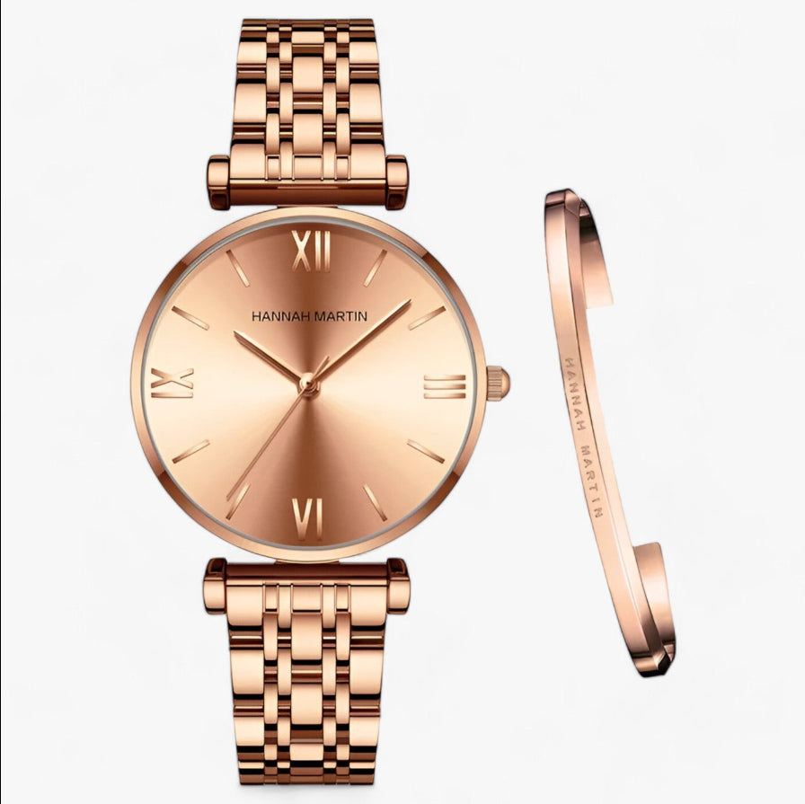 Women's Solid Stainless Steel Band Watch