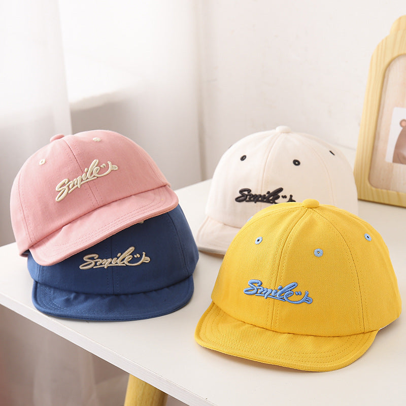 Embroidered Letter Baby Cotton Hat