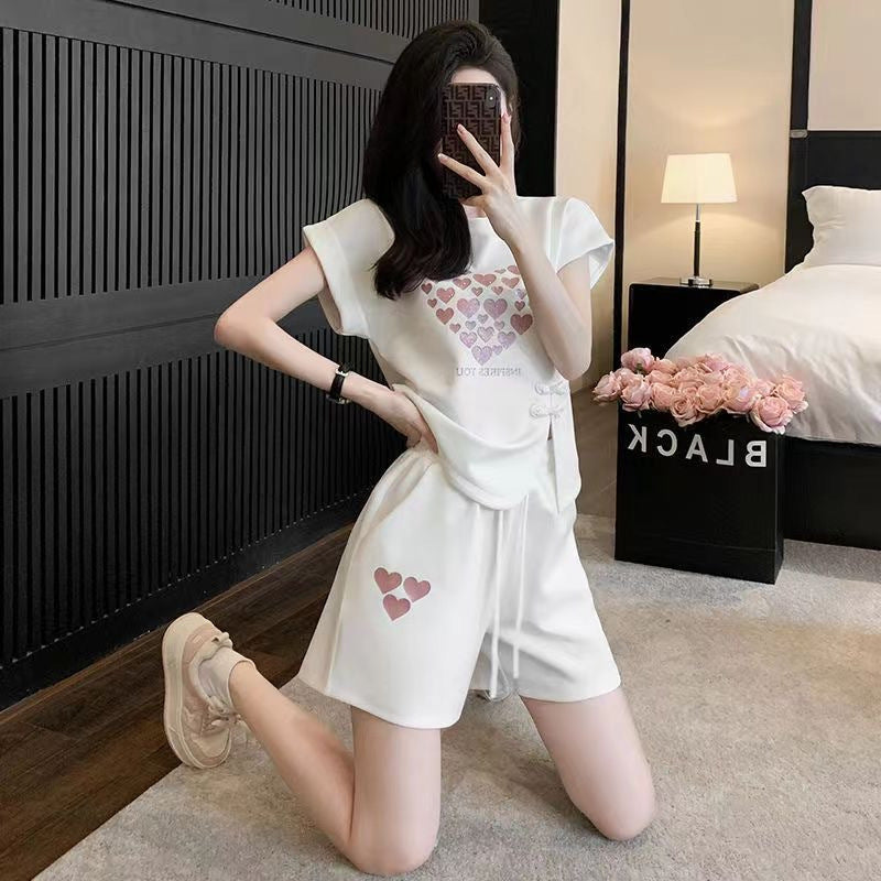 Women's Summer Casual Fashion Set With Color Blocks