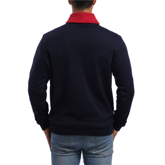 Men's Casual Color Matching Pullover Sweater