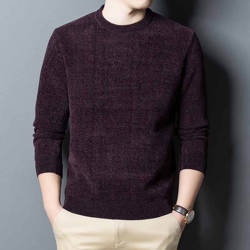 Men's Young And Middle-aged Loose Bottoming Sweater