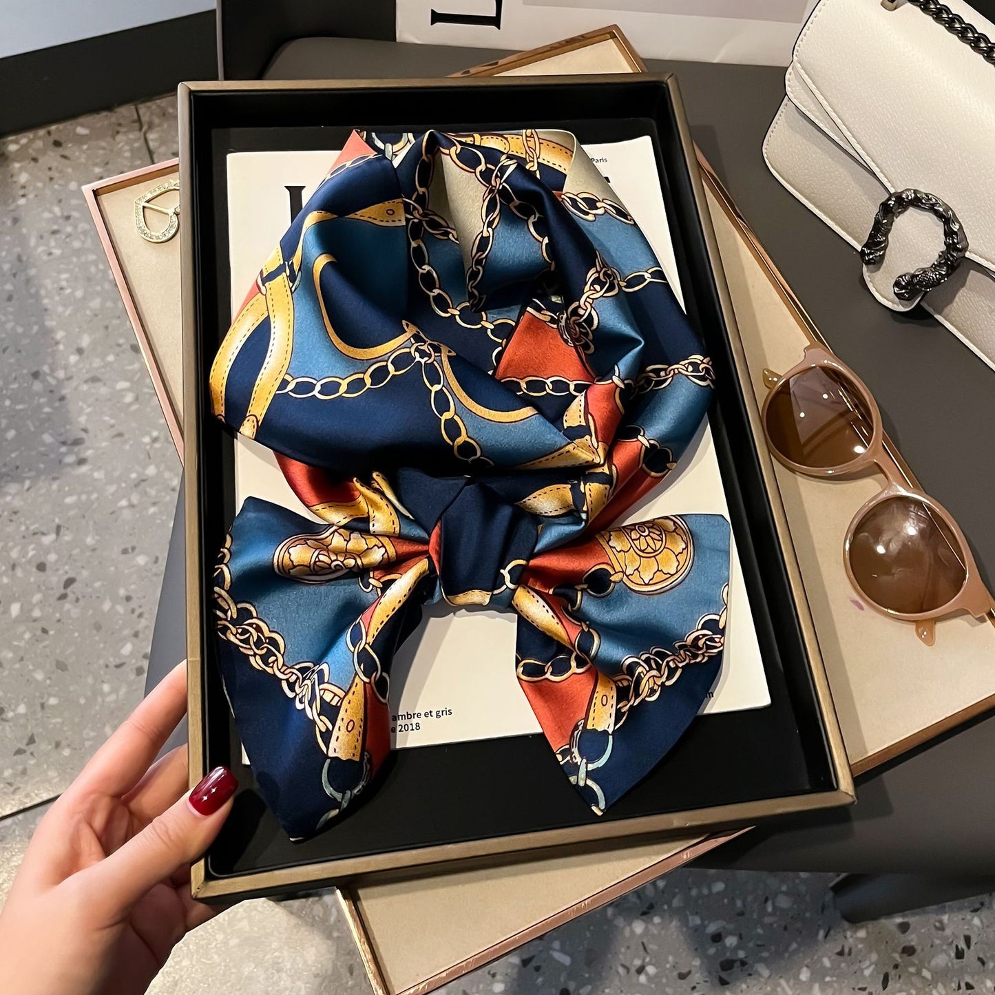 Fashion Silk High-grade Shawl Scarf