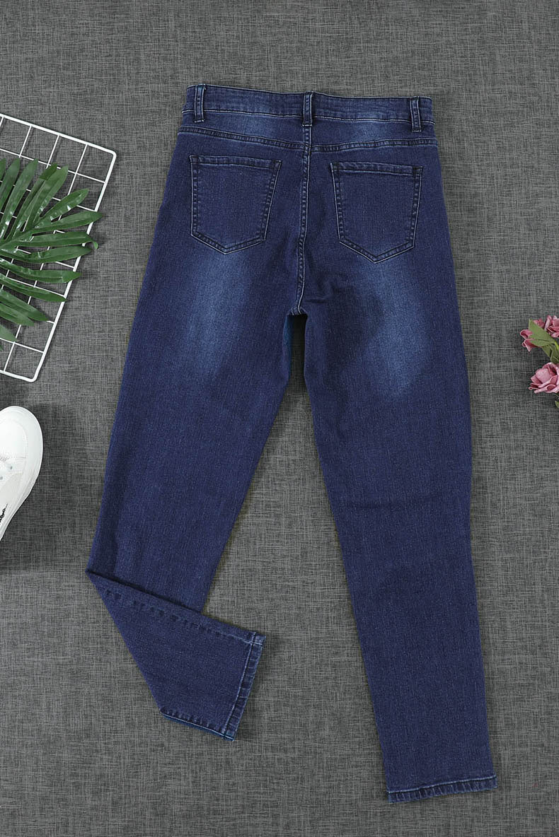 European And American Women's Skinny All-Match Trousers Jeans