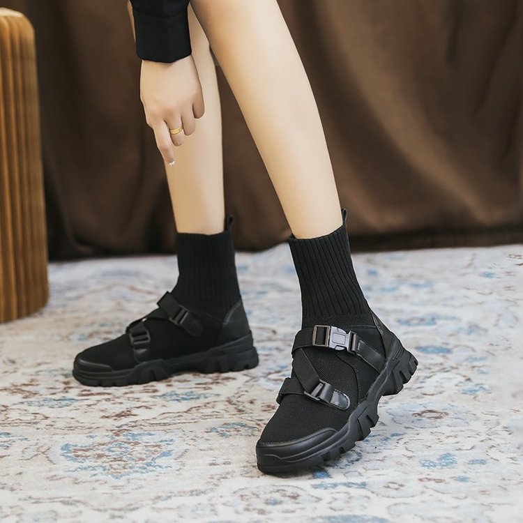 Korean Version Of The Thick-soled Sports Sock Boots Elastic Boots