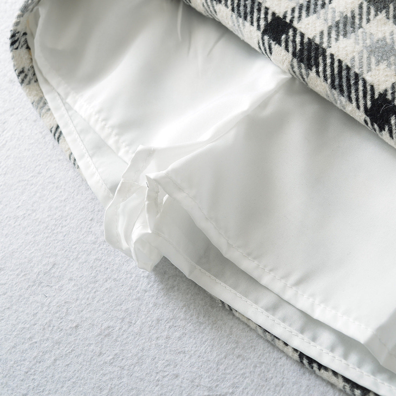 Plaid Bow-Knot Low-Waist Skirt For Women