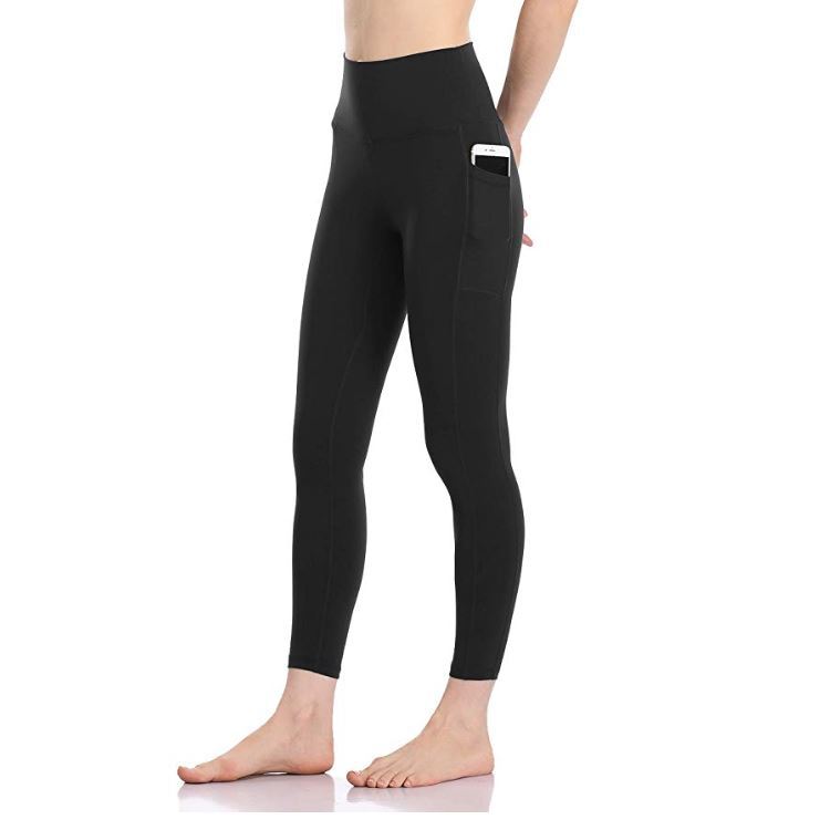 Wear Peach Yoga Pants With High Waist And Belly
