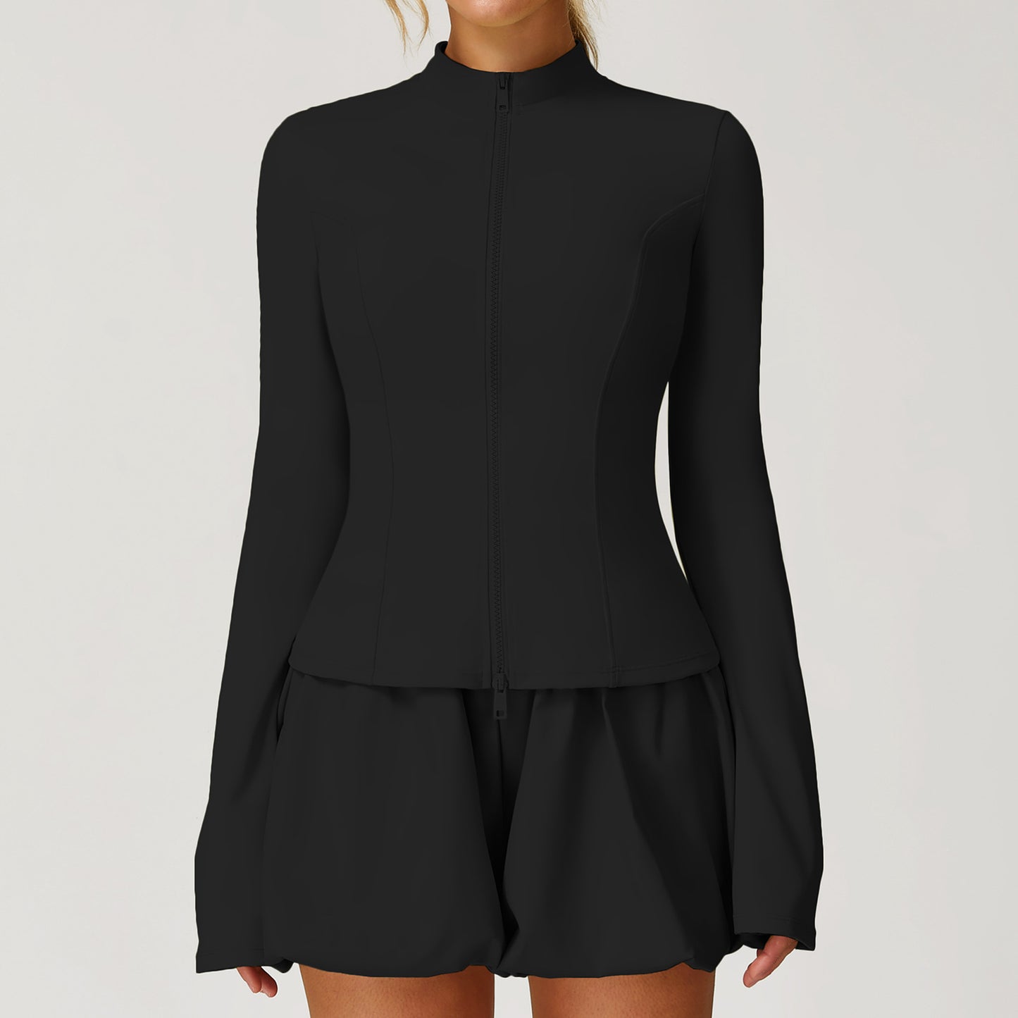 Quick-drying Breathable Long-sleeve Zipper Top Sports Running Cool Feeling Coat