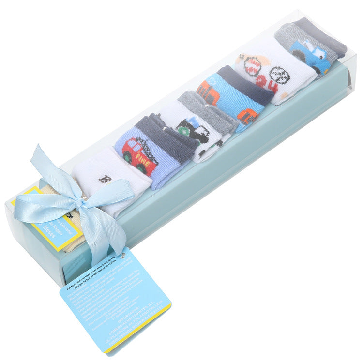 Breathable Sweat Absorbent 7th Children's Socks Cotton Letters