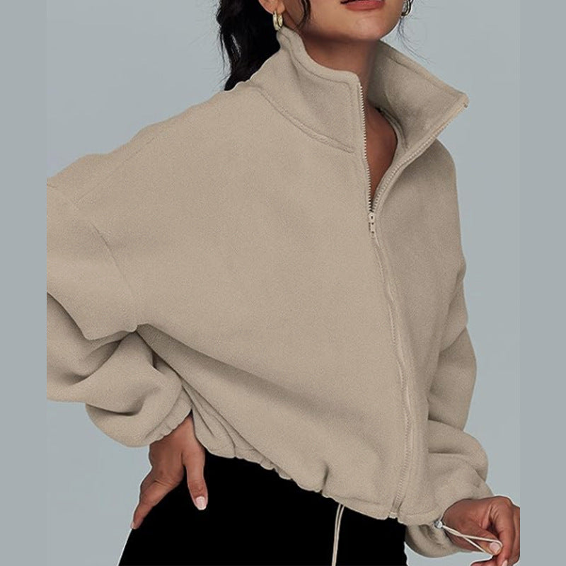 Løs Revers Cardigan Lynlås Sweater