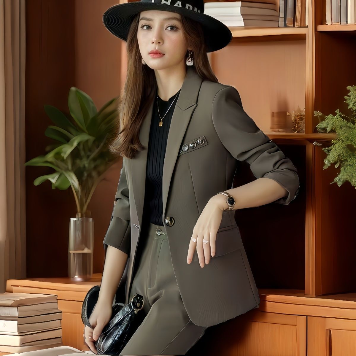 New Springautumn Petite Blazer For Womenslimming And Stylish