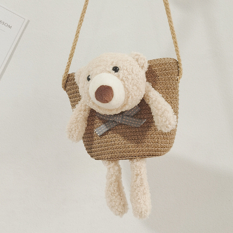 Mini Cute Bear Decorative Bag Diagonal Cross