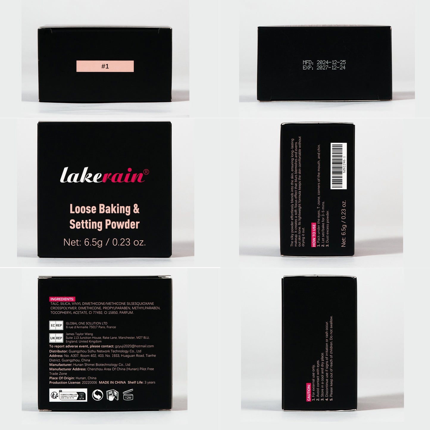 Square Box Finishing Loose Powder Even Skin Color