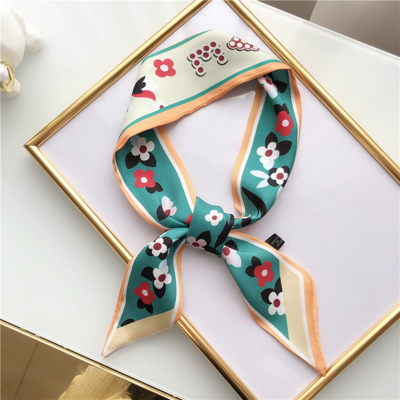 Spring and autumn long silk scarf