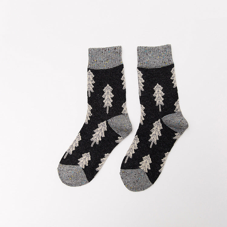 Thickened wool in tube women's socks