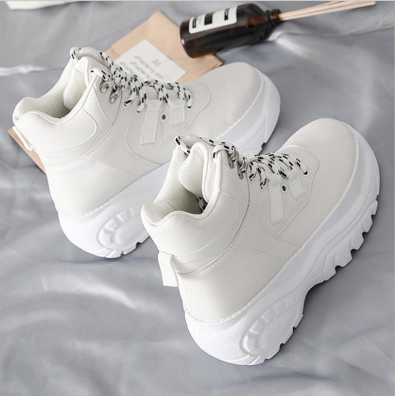 Korean Style Casual Shoes Women's Platform Old Shoes
