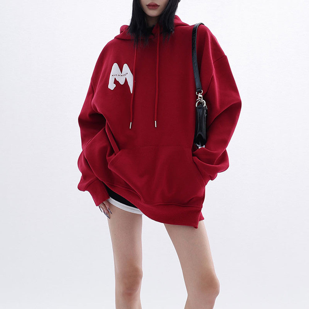 Women's Design M Foam Letters Hoodie