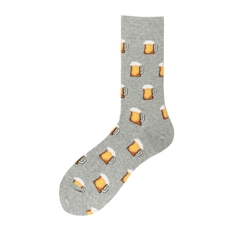 Creative and Versatile Food Cotton Tube Socks