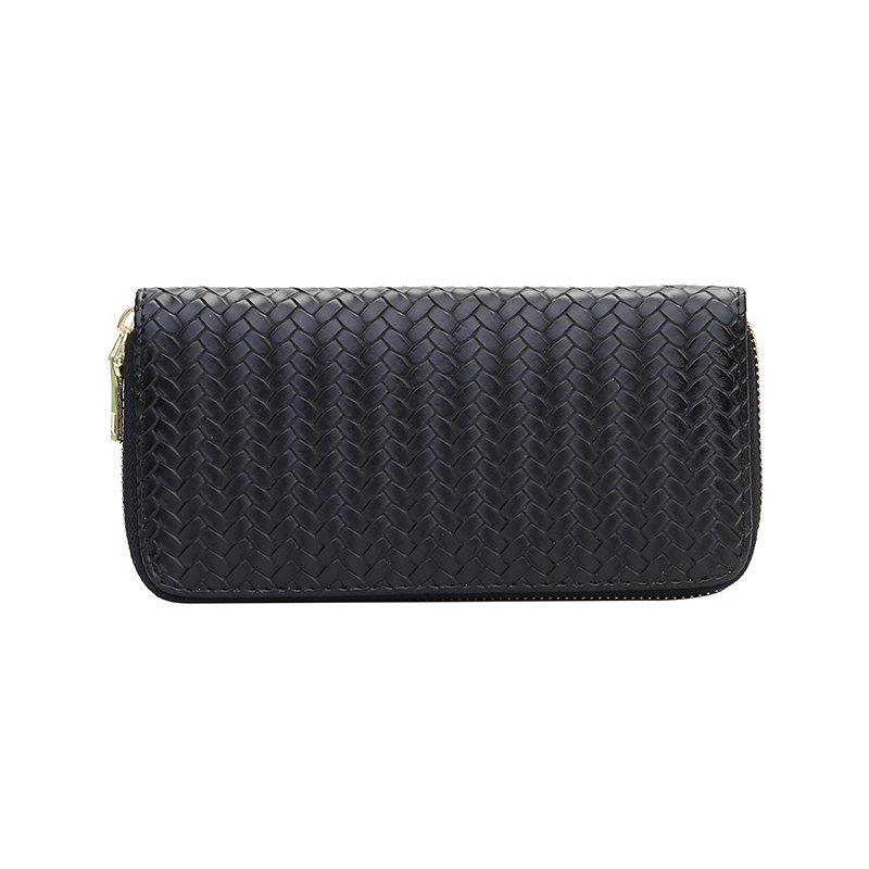 Vævet clutch med lynlås