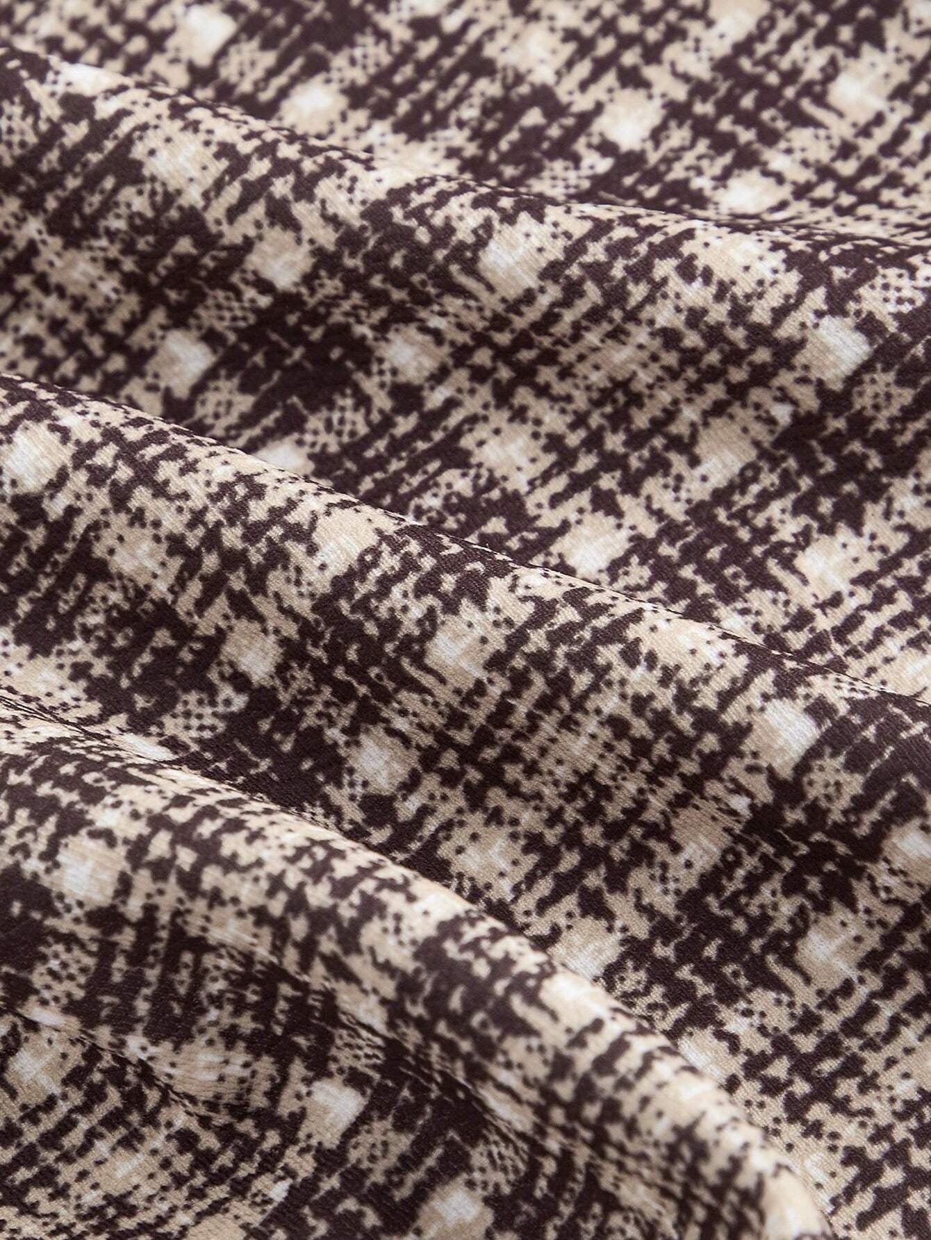 Temperament Commute High Waist All-matching Plaid Striped Retro Trousers