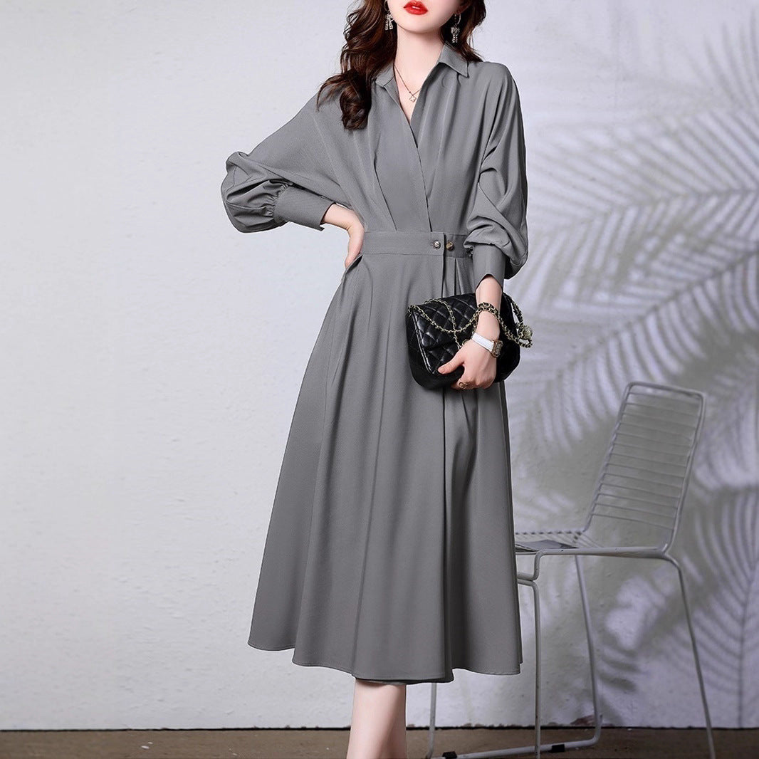 New Elegant Long Dress With A Cinched Waist For A Slimming Captivating Silhouette