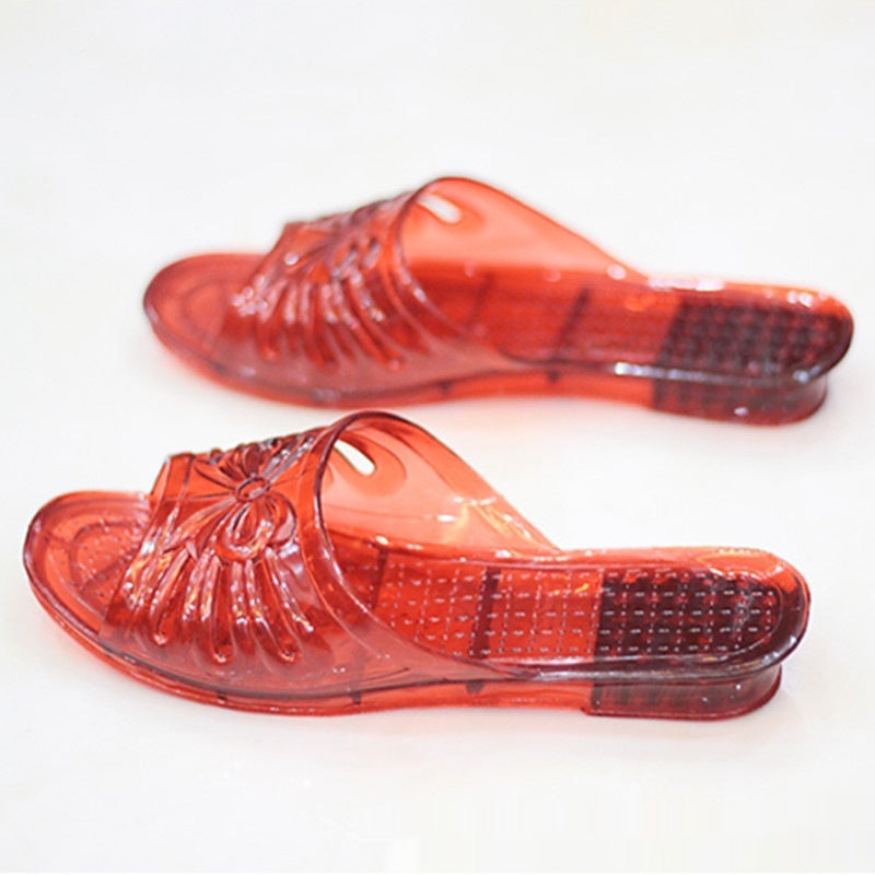Glitter Crystal Slippers Transparent Non-slip Surprise Birthday Gift