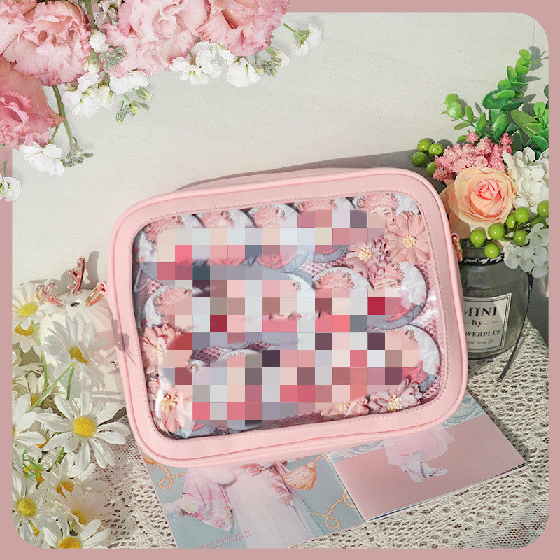 Cute, Simple And Transparent Student Color Contrast Single Shoulder Messenger Bag